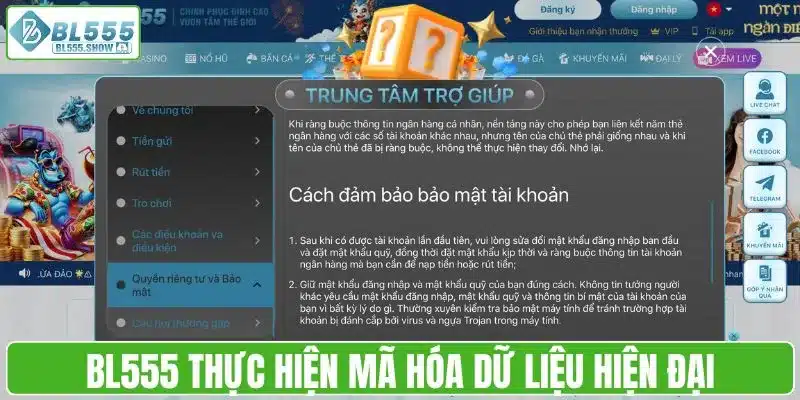 BL555 thực hiện mã hóa dữ liệu hiện đại